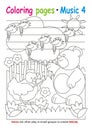 Coloring pages about music